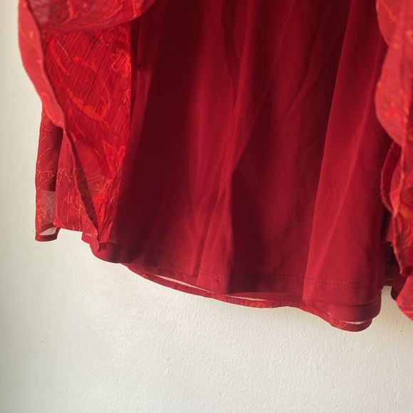 NWT 2X Mini Crinkle Lurex Tiered Skirt - Picture 9 of 12